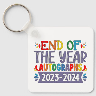 Llavero Autógrafos De Fin De Año 2024 Último Día Escolar