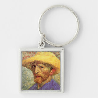 Llavero Autoretrato con el Gorra de paja Van Gogh Bella Ar