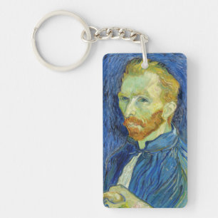 Llavero Autorretrato con paleta de Vincent van Gogh