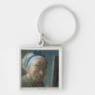 Llavero Autorretrato con un caballete, c.1775-79