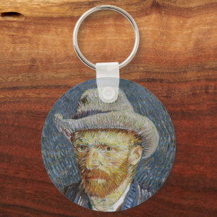 Llavero Autorretrato de Van Gogh con sombrero de fieltro g