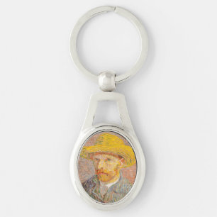 Llavero Autorretrato de Vincent Van Gogh con sombrero de p