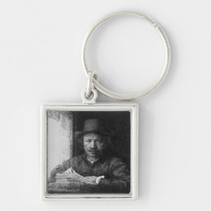 Llavero Autorretrato mientras que dibuja, 1648