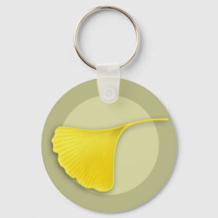 Llavero Autumn Ginkgo Leaf Keychain