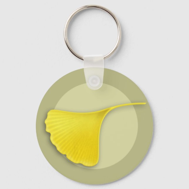 Llavero Autumn Ginkgo Leaf Keychain (Anverso)