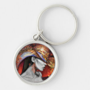 Llavero Autumn Lady Keychain Gift Mujer Moderna