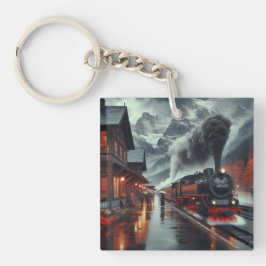 Llavero Autumn Mountain Train Journey