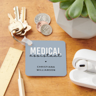 Llavero Auxiliar Médico personalizado   Regalo de ayudante