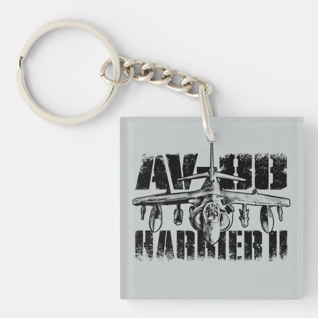 Llavero AV-8B Harrier II Square (doble cara) Keychain (Frente)