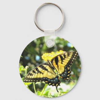 Llavero AV- Cadena de teclas de la mariposa amarilla