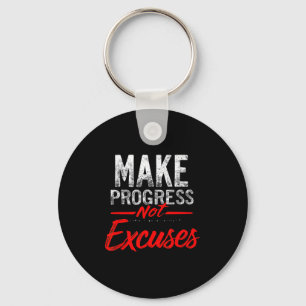 Llavero Avanzar, no Excusar, Cita Motivacional