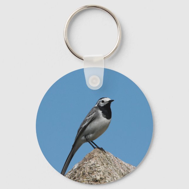 Llavero Ave de Wagtail (Anverso)