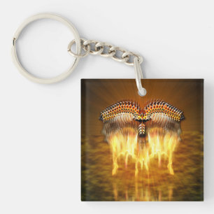 Llavero Ave en vuelo