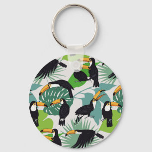 Llavero Ave Turca: Patrón de hojas de palmera