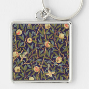 Llavero Ave William Morris Y Arte Vintage Pomegranate