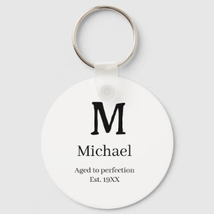 Llavero Avejecido a la perfección año aprox. 19XX monogram