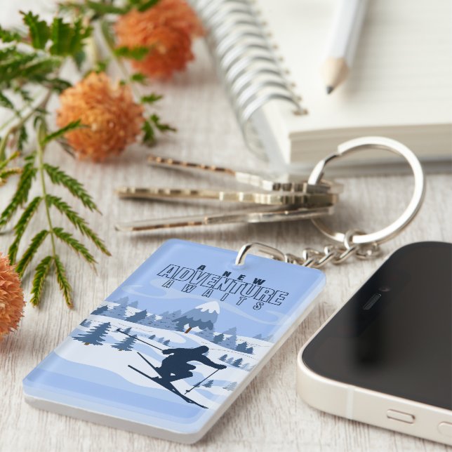 Llavero Aventura al aire libre snowboard Winter (Frente Derecha)