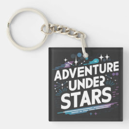 Llavero Aventura bajo estrellas keychain