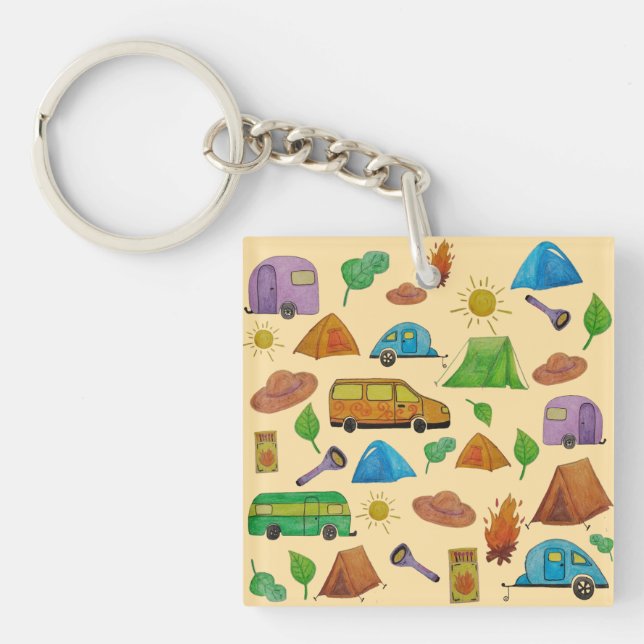 Llavero Aventura de camping (Frente)