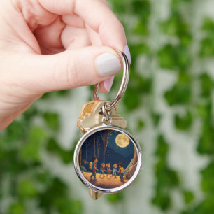 Llavero Aventura nocturna brillante con 5 niños