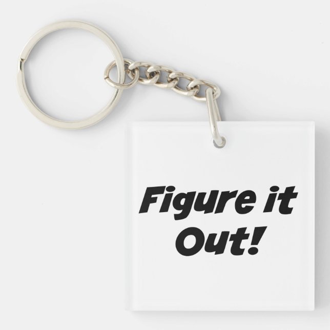 Llavero "¡Averigua!" Frase (Frente)