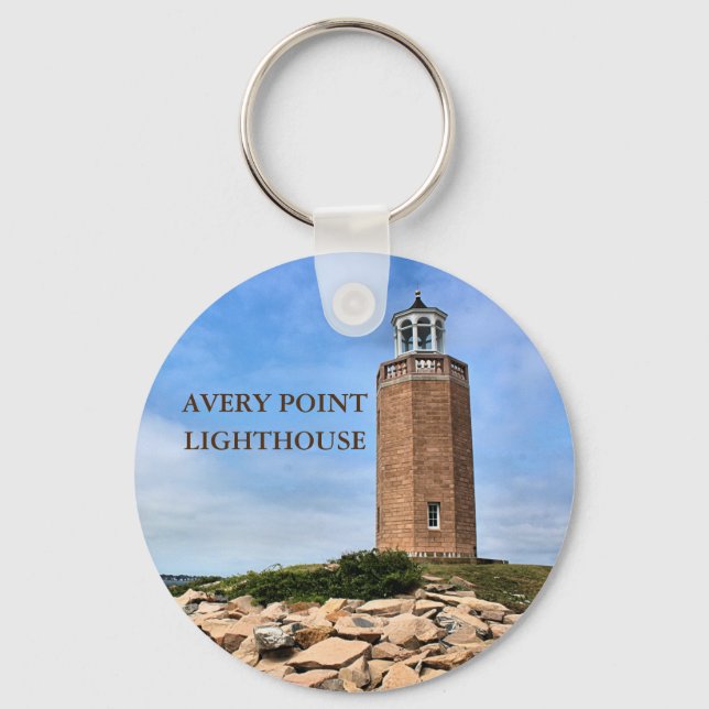 Llavero Avery Point Lighthouse Connecticut Keyring (Anverso)