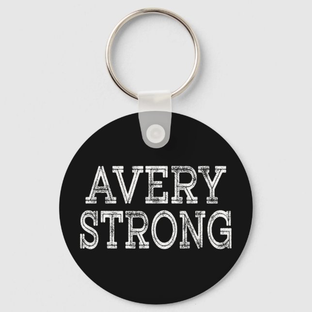 Llavero Avery strong squad family reunion last name team  (Anverso)