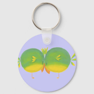 Llavero Aves de amor personalizado y Chica