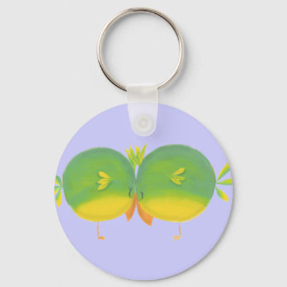 Llavero Aves de amor personalizado y Chica