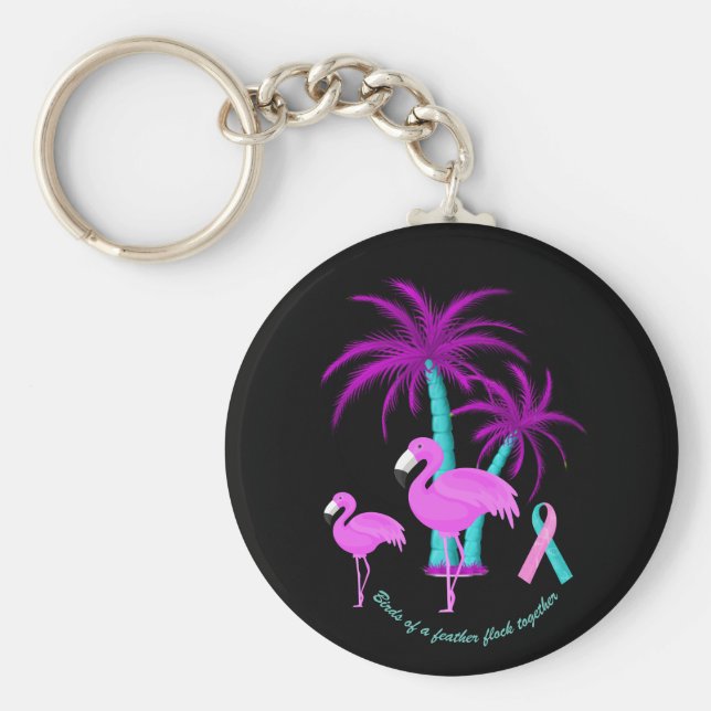 Llavero aves de una pluma se unen (Frente)