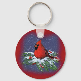 Llavero AVES navidades: CARDINAL: ARTE