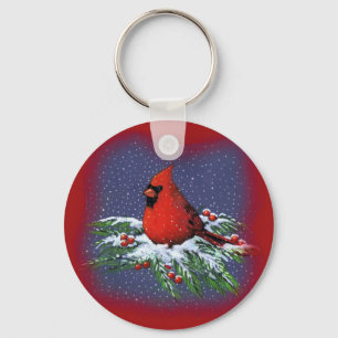 Llavero AVES navidades: CARDINAL: ARTE