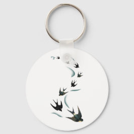 Llavero Aves Tragadas Vintage Arte