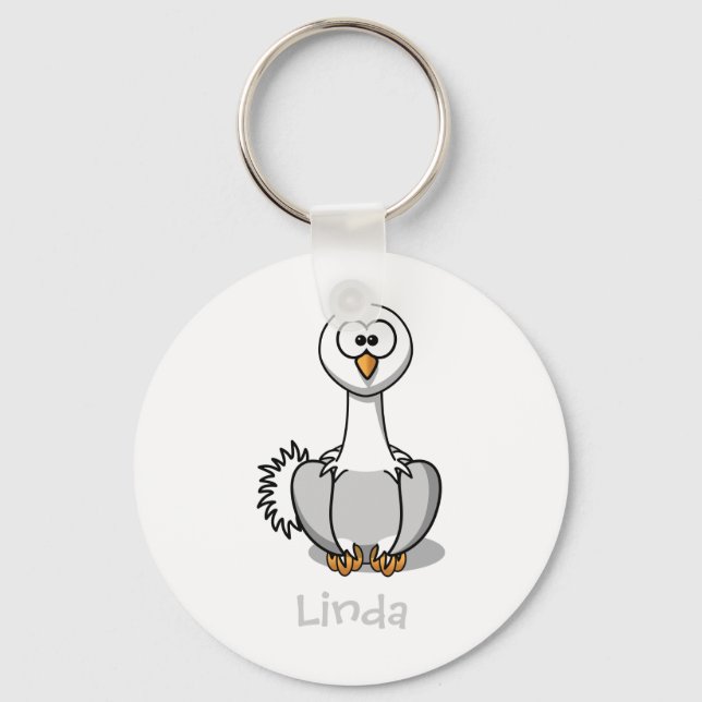 Llavero Avestruz animada (Anverso)