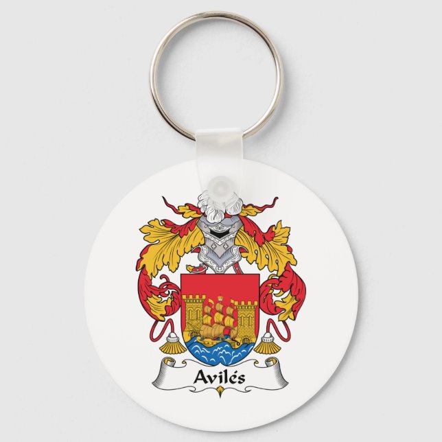 Llavero Aviles Family Crest (Anverso)