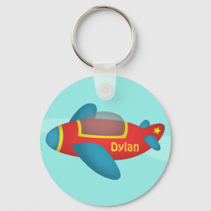 Llavero Avión Cute Colorido para Niños