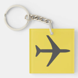 Llavero Avión de avión minimalista