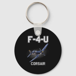 Llavero Avión militar Wwii de F4u Corsair Warbird