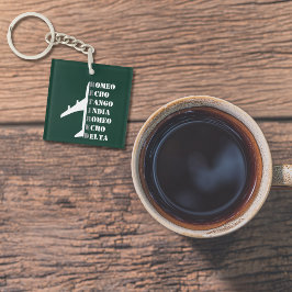 Llavero Avión Retirado Alfabeto Fonético OTAN Aviación