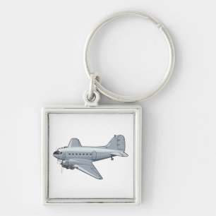 Llavero avión retro personalizado