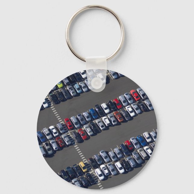 Llavero Avión sobre el estacionamiento (Anverso)