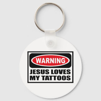 Llavero Aviso a JESÚS AMA MI TATTOOS Key Chain