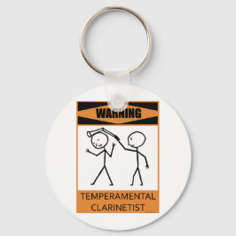 Llavero Aviso Clarinetista Temperamental