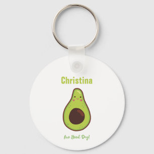 Llavero Avo Good Day Personalizado Sonriente Aguacate