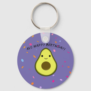 Llavero Avo Happy Birthday Cute Avocado Birthday