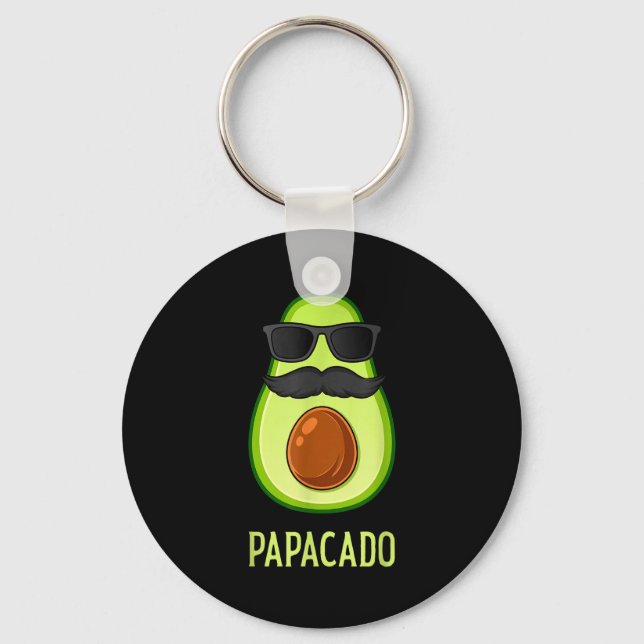 Llavero Avocado Dad Papacado Funny Daddy Father Avocado  (Anverso)