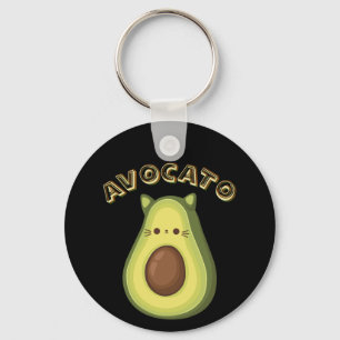 Llavero AVOCATO - Divertido Gato y Aguacate Amantes Keycha