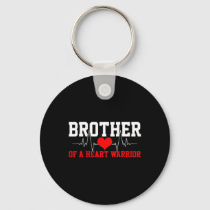Llavero Awareness Shirt Heartbeat Warrior Brother Gift