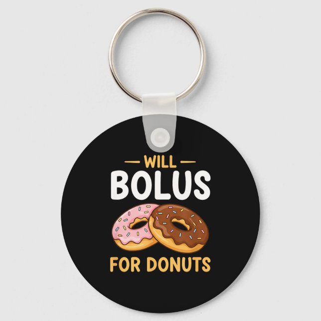 Llavero Awareness Will Bolus For Donuts, Diabetes (t1d) Bo (Anverso)