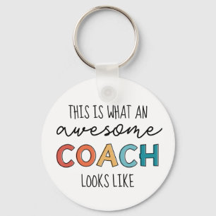 Llavero Awesome Coach Mejor entrenador de todos los tiem